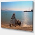 thumbnail image 2 of Old Pier at Beach Panoramic View - Wooden Sea Bridge Canvas Wall Art, 2 of 3