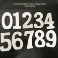 thumbnail image 1 of Adornos de letras en inglés simples y modernos de madera digital de 8 cm en blanco para decoración de bodas y hogar, accesorios de fotografía, 1 of 4