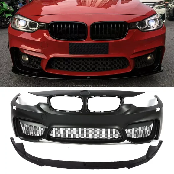 F80 M3 STYLE FRONT BUMPER BMW FOR F30 3 SERIES SEDAN WAGON w/o PDC W/O FOG 12-19