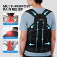 thumbnail image 4 of Corrector de postura BraceBull para hombres y mujeres, faja lumbar ajustable, soporte cómodo para hombros para alinear la columna, entrenamiento postural y uso diario debajo de la ropa (talla pequeña), 4 of 5