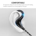thumbnail image 5 of In-Ear Wired Earbuds, Wrap Around Running Headphones with Over Ear Hook with 3.5mm Jack, Waterproof Cell Phone Ear Buds Headset Headphones for Heavy Workout Gym Exercise, 5 of 8