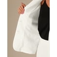 thumbnail image 5 of DARING DIVA Women's 2-Piece Business Blazer Pencil Skirt Suit Set 2XL White, 5 of 6