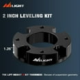 thumbnail image 6 of Nilight 2" Tundra Leveling Lift Kit for 4x4 4x2 2007-2022 TUNDRA 2WD 4WD Front Raise Suspension Strut Spacers, 6 of 7