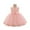 Pink, variant on Sleeveless Tulle Flower Girl Dress with Bow Elegant Party Wedding Birthday Formal Princess Gown for Toddlers Kids