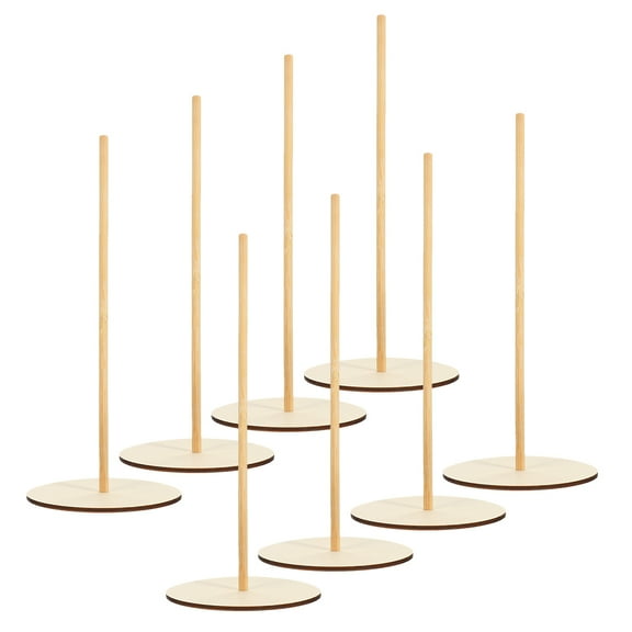 TABLZONE Rustic Wooden Donut Display Stand, Elegant and Versatile for Home, Parties, and Events - 8 Sets Included