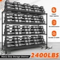 thumbnail image 6 of REIBII 60"W x 24"D x 65.3"H Wire Shelving 4 Shelf Storage Shelves with Wheels,2400lbs Total Capacity, 6 of 10