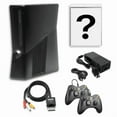thumbnail image 1 of Microsoft Xbox 360 S 4GB Game Console Black with Bonus Game and 2 Retrofam Black Controllers (Refurbished), 1 of 5