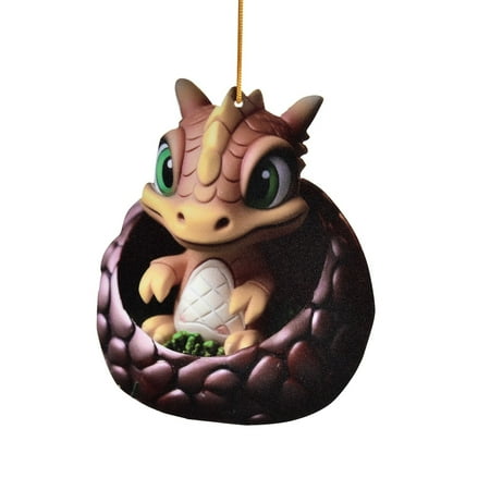 

2D Acrylic Christmas Baby Pendant Christmas Flying Egg Pendant Christmas Egg Double Print Christmas White Elephant 2D Pendant