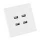 thumbnail image 3 of Toma de pared USB de los puertos, diseño revolucionario del zócalo del cargador del mercado USB de DC de 4 puertos USB, 3 of 8