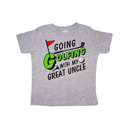 

Inktastic Going Golfing with my Great Uncle- kids golf Gift Toddler Boy or Toddler Girl T-Shirt