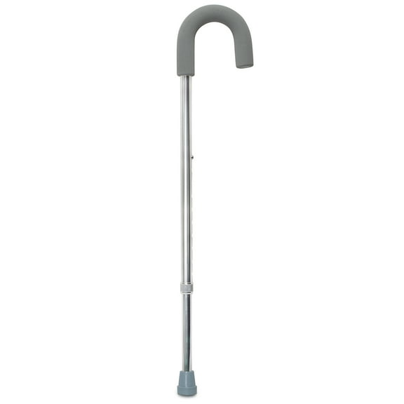 McKesson Aluminum Round Handle Walking Cane, Adjustable Height, 300 Lb Limit, 1 Ct
