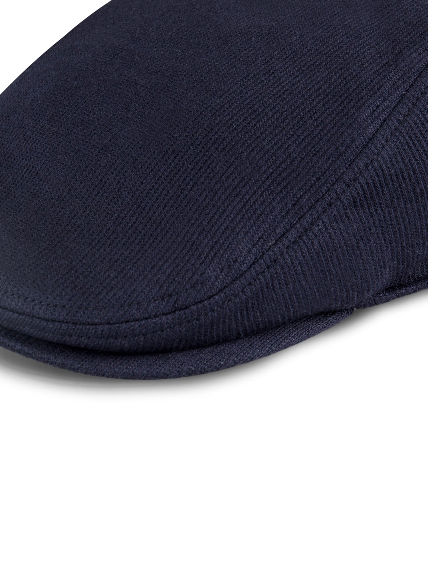 Levi's Men's Stretch Flat Top Navy Ivy Newsboy Hat with Sherpa Lining