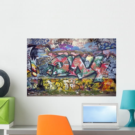 Graffiti 10 Wall Mural by Wallmonkeys Peel and Stick Graphic (24 in W x 16 in H) WM149215