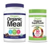 Orgain - Organic Vegan Green Superfoods Powder with Antioxidants & 1 Billion Probiotics - Berry (0.62 LB) + Meal Replacement Powder - Creamy Chocolate Fudge (2.01 LB)