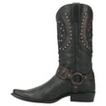 thumbnail image 3 of Dingo Mens War Eagle Studded Square Toe Pull On Cowboy  Mid Calf Boots, 3 of 5