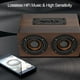 thumbnail image 3 of Altavoz Bluetooth subwoofer NikouMX de Madera con Radio FM y reloj de música Grano Marrón, 3 of 8