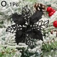 thumbnail image 3 of Christmas Flowers Powder Hollow Flower Christmas Decoration Xmas Tree Hanging Ornaments Garland Pendant New Year Home Decor, 3 of 5