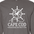 thumbnail image 4 of Inktastic Cape Cod Massachusetts Nautical Long Sleeve T-Shirt, 4 of 5