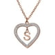thumbnail image 1 of Collar de Mujer Corazón con Inciales LuckyLy, Modelo Adina rosa UNITALLA, 1 of 7