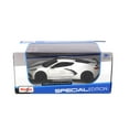 thumbnail image 2 of Diecast Car w/Display Case - 2020 Chevy Corvette Stingray Z51 Coupe, White - Maisto 31527W - 1/24 scale Diecast Model Toy Car, 2 of 3