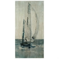 Empire Art Direct Grey Seas II Fine Giclee Printed Directly on Hand Finished Ash Wood Wall Art, 48" x 24", Ready to Hang