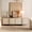 Light Oak, variant on WAMPAT Modern TV Stand for 80 inch TV, Entertainment Center with 4 Door Closed Storage and T-Shaped Wood Legs, Media Console Cabinet for Living Room, Oak