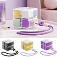 thumbnail image 2 of Magic Cube Magnetic Pill Organizer with 8 Compartments, Magnetic Travel Pill Case with Strap, Portable Pocket Pill Box, 2 of 5