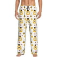 thumbnail image 2 of Goofa Bees and Flowers Printed Soft Pajama Pants for Men, Wide Leg Comfy Casual Lounge Yoga Pants-XX-Large, 2 of 9