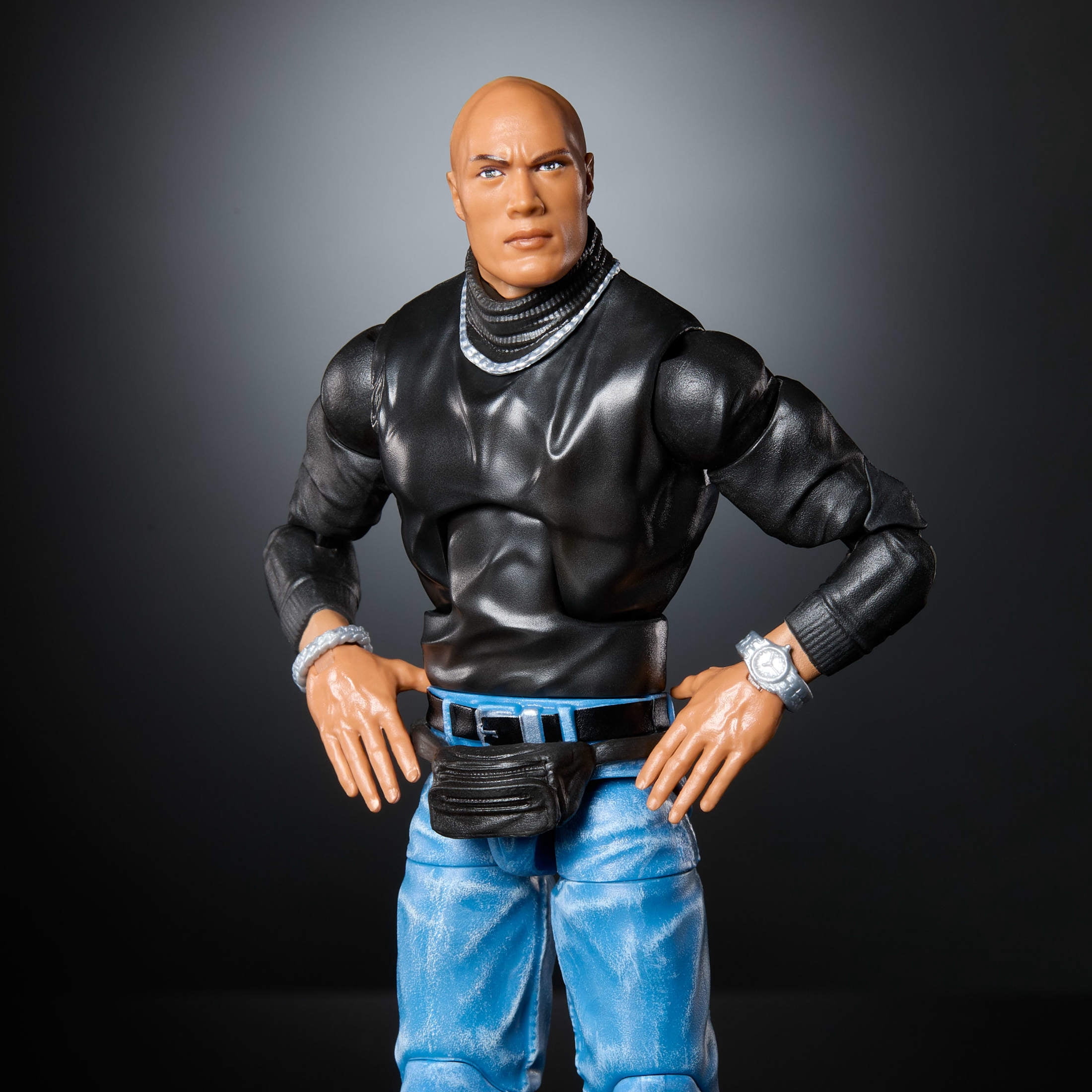WWE Elite Collection The Rock Action Figure & Accessories, 6-inch Collectible Set (Styles May Vary)