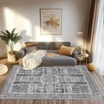 thumbnail image 2 of Jakolive Antique Gray 5x7 Area Rug: Washable, Gentle, Skid-Resistant. Ideal for Living Rooms, Bedrooms, Dining Rooms, Offices - Also Perfect Under Beds or Tables, 2 of 7
