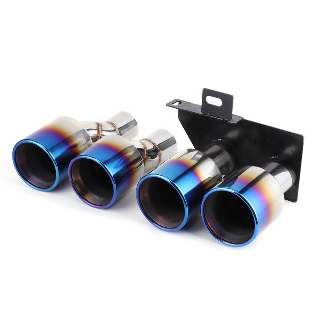 Puntas de escape, puntas de silenciador de acero inoxidable, sistema de escape doble, accesorio para coche