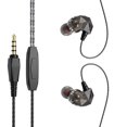 thumbnail image 1 of QKZ Auriculares con cable Auriculares con sonido de alta fidelidad Auriculares deportivos de 3,5 mm Auriculares internos para teléfono, Negro seitruly EL002610-05B, 1 of 2