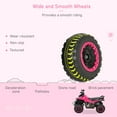 thumbnail image 5 of Aosom NO Power Ride on Push Car for Kids 4 Wheels Foot-to-Floor Sliding Walking ATV Toy with Music and Light for 18-36 Months, Pink, 5 of 10
