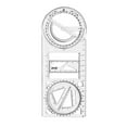 thumbnail image 4 of DYNWAVECA Geometric Ruler ing Ruler Measuring Stencil for Teachers Artists Writing Elementary School, 4 of 10