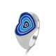 thumbnail image 5 of Ins style simple retro ring dripping oil gossip love irregular ring creative geometric index finger ring for women Couple jewelry Valentine's Day gift, 5 of 5