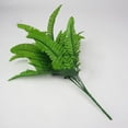 thumbnail image 5 of zobvuyeg 4Pcs Fake Plants Greenery Stems Faux Plastic Plants Outdoor Indoor Artificial Foliage Bush for Garden Farmhouse Porch Patio Window Box Wedding Office Home Decor, 5 of 7