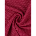 thumbnail image 5 of INSPIRE CHIC Womens Pajamas Ribbed Knit Lace Trim Camisole Sleeveless Tank Top with Shorts Sleepwear Lounge Sets M Red, 5 of 6