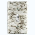 thumbnail image 1 of Metal Light Switch Plate Outlet Cover (Image of Marble Gray MAR031), 1 of 13