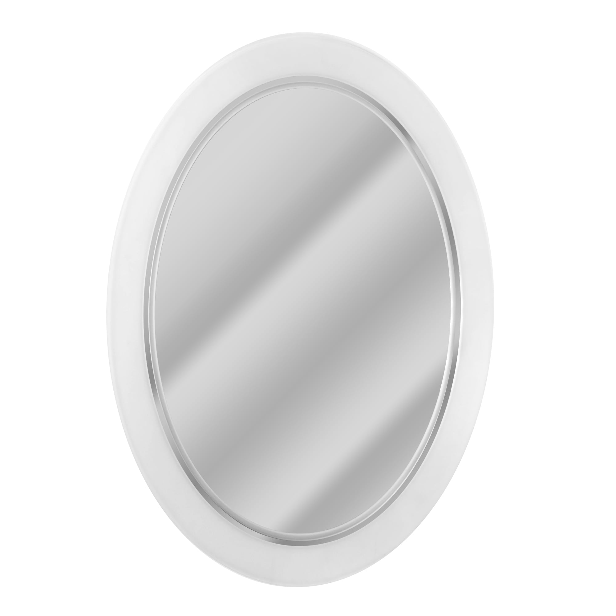Head West 23 in x 29 in Oval Frosted Edged Beveled Accent Vanity Mirror