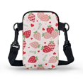 thumbnail image 2 of HELLHERO Strawberry Pattern Polyester Crossbody Bag Adjustable Strap Outdoor Holiday Travel Adjustable Shoulder Strap, 2 of 7