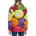 thumbnail image 4 of Hoodies for Teen Girls Boys - Brightly Colored Cupcakes Warm Boys' Fashion Zip Up Hoodies & Sweatshirts, Boys Girls Kids Clothes Size 18-20 Youth Pullover with Kangaroo Pocket, 4 of 5