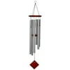 Woodstock Windchimes Chimes of Earth Silver, Wind Chimes For Outside, Wind Chimes For Garden, Patio, and Outdoor Décor, 37"L