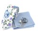 thumbnail image 1 of Pañuelo de bolsillo para hombre con estampado floral rosa | Conjunto de pañuelo de bolsillo con estampado floral - Nuevo y popular pañuelo de algodón con estampado floral, 1 of 4