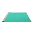 thumbnail image 2 of Ahgly Company Machine Washable Indoor Rectangle Abstract Turquoise Blue Contemporary Area Rugs, 7' x 9', 2 of 4