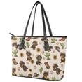 thumbnail image 3 of ZUXONGSY Dachshund Dog Sunflower Cactus Print Tote Bag for Women Large Capacity Travel Purse Portable Shoulder Bag with Handle for Work Dating, 3 of 6