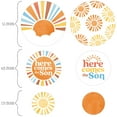 thumbnail image 2 of Big Dot of Happiness Here Comes The Son Baby Shower Decor, Boy Boho Giant Circle Confetti, Retro Sunshine Party Decorations - 27 Count, 2 of 7
