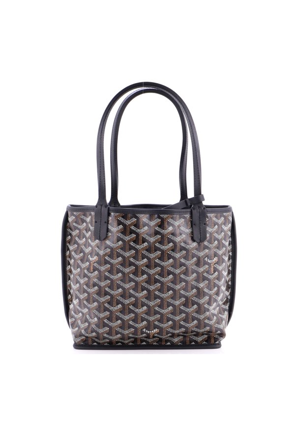 Pre-Owned Anjou Reversible Tote Coated Canvas Mini By Rebag