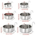 thumbnail image 4 of Oasiva Hanging Pet Bowl Dog Crate Bowls Non Spill Stainless Steel Food Water Bowls Bunny Feeder with Wire Hanger for Dogs Cats, 4 of 15