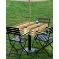 thumbnail image 4 of nqOlkjepod Brown Yellow Geometric Outdoor Tablecloth with Umbrella Hole & Zipper, Southwest Ethnic Country Square Table Cover 60x60 Inch, Dining Waterproof Table Cloth Protector for Patio/Party, 4 of 7
