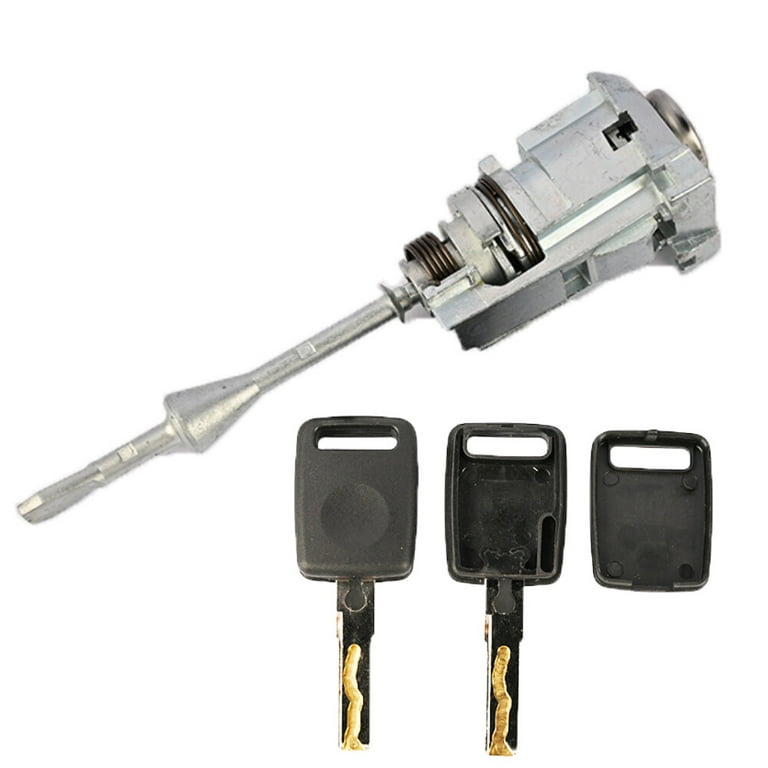 Front Left Driver Side Door Lock Cylinder 2 Key for 2007-2015 Audi